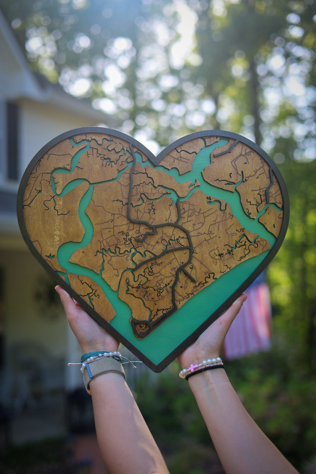 Layered Topographical Sign