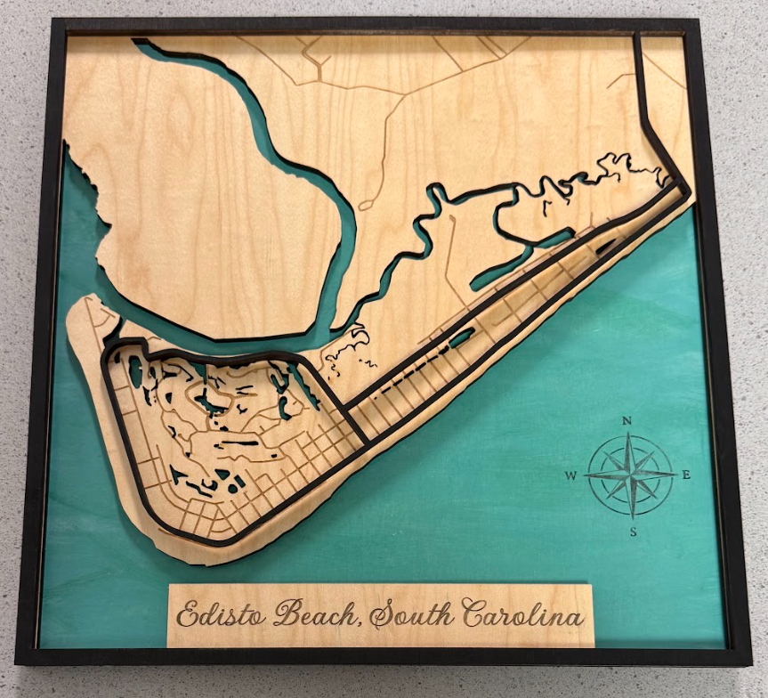 Layered Topographical Sign